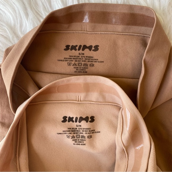 2 Pk Bundle SKIMS Seamless Sculpt High Waisted Brief Women’s Size S/M Ocher Clay - Picture 12 of 12